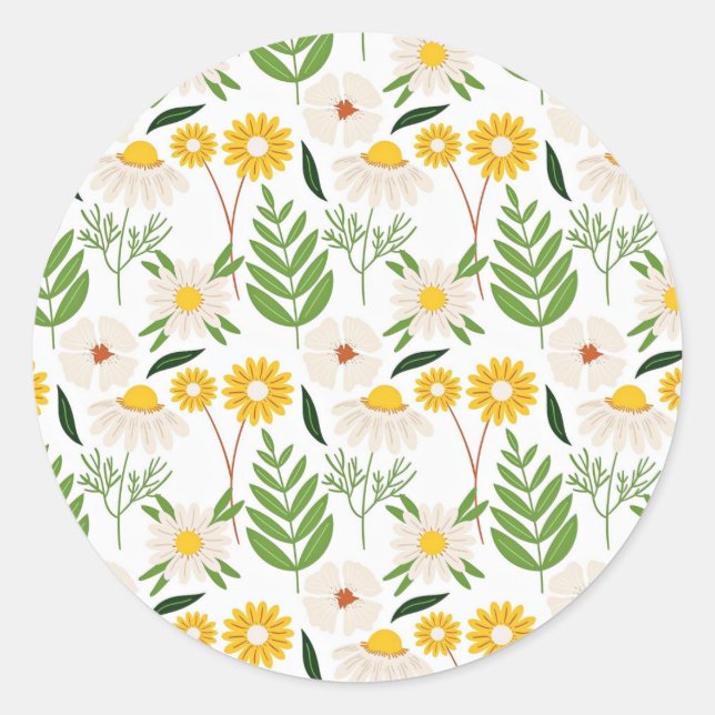 Adesivo Daisy Springtime Pattern (Frente)