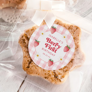 Adesivo Daisy Strawberry Berry First primeiro aniversario