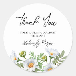 Adesivo Daisy Thank You Baby Shower