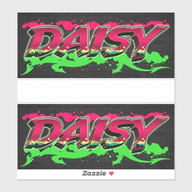 Adesivo Daisy Vorname Name Graffiti Aufkleber Sticker (Folha)