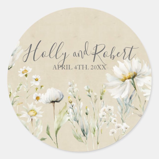 Adesivo Daisy Wedding (Frente)