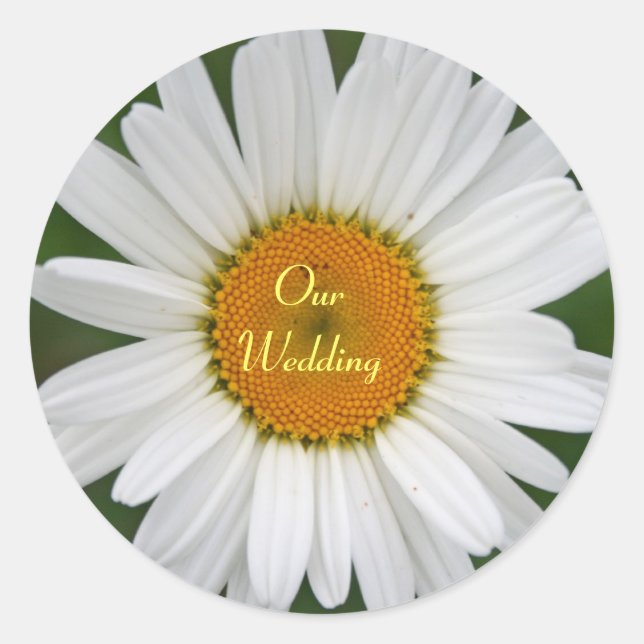 Adesivo Daisy Wedding Sticker (Frente)