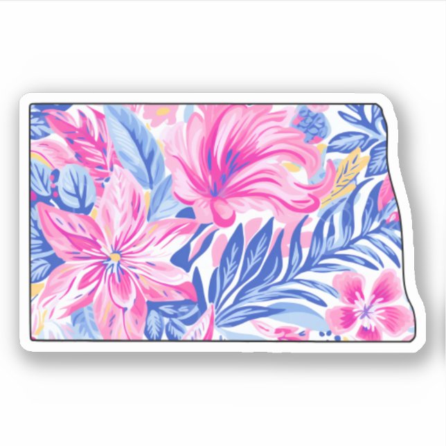 Adesivo Dakota do Norte - Summer Sticker - Lilly Inspirado (Frente)
