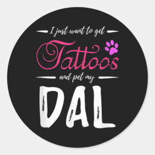 Adesivo Dal Dog Lover Tatto Engraçado Cachorro Dalmaciano