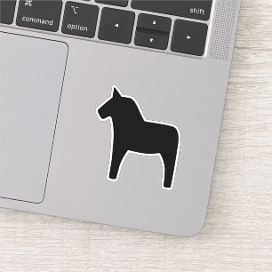 Adesivo Dala Horse Black Vinyl Sticker