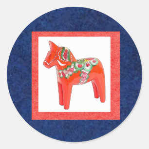 Adesivo Dala Horse Escandinava, Sueco Tradicional