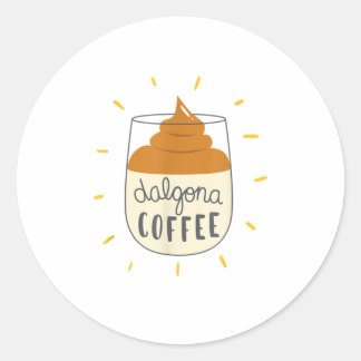 Adesivo Dalgona Coffee Ilustração TSirt