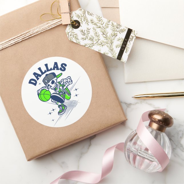 Adesivo Dallas Skeleton Basball (Presentear)