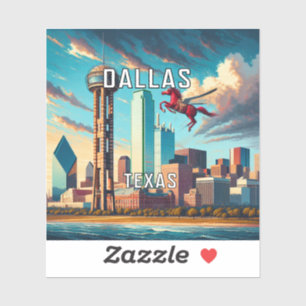 Adesivo Dallas Texas 3 Inch Vinyl Sticker
