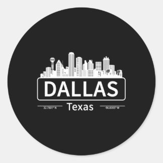 Adesivo Dallas Texas Skyline Viagem Para Dallas Love