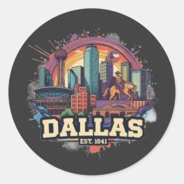 Adesivo Dallas Texas T-Shirt | Orgulho da Cidade do Estado