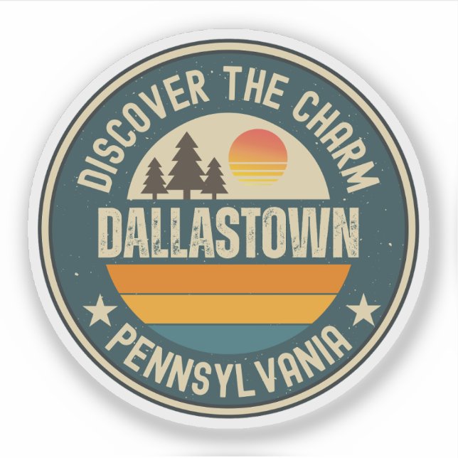 Adesivo Dallastown, Pensilvânia (Frente)