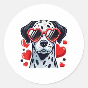 Adesivo Dalmácia Heart Gles Cute Day Dog Love