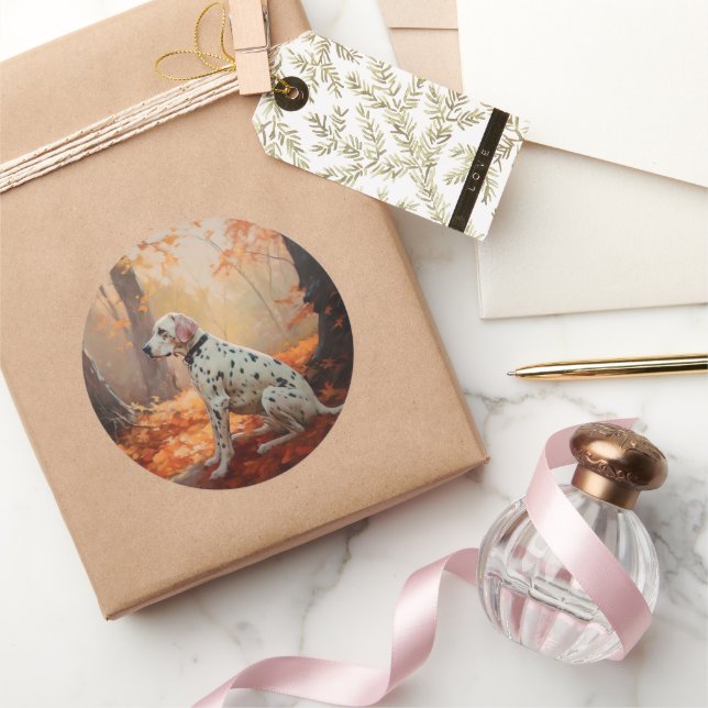 Adesivo Dalmácia nas Folhas do outono é inspiradora (Presentear)