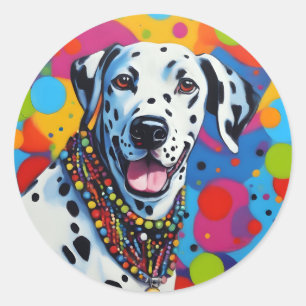 Adesivo Dalmaciano de pop Art Vibrant