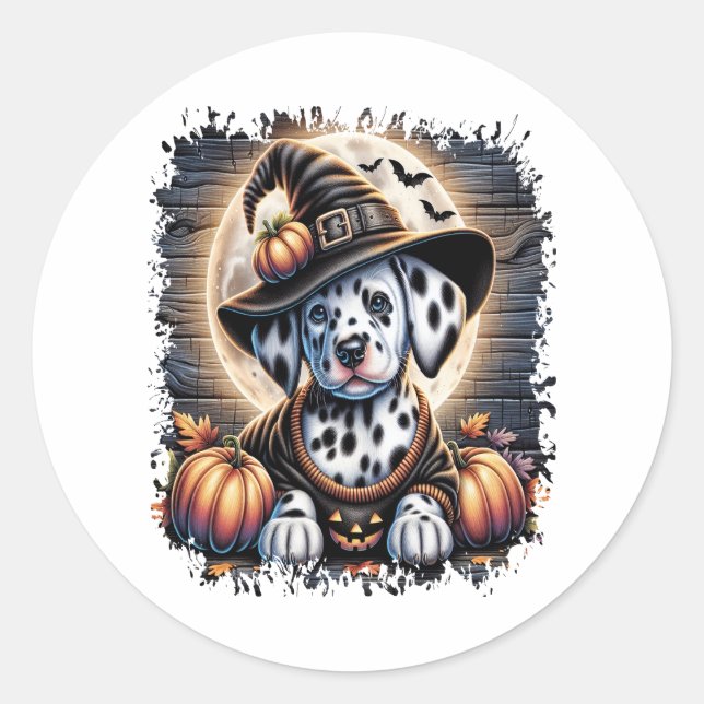 Adesivo Dalmaciano Halloween (Frente)