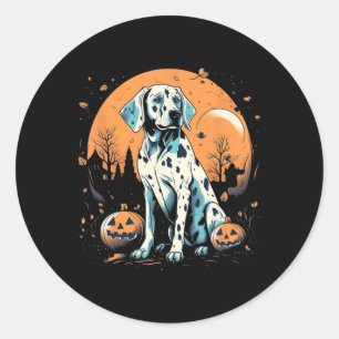 Adesivo Dalmaciano Pumpkin Halloween Costume Cachorro Pupp