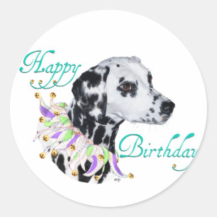 Adesivo Dálmata Feliz Aniversário