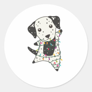 Adesivo Dalmatian Christmas Dog Winter Animals Dogs