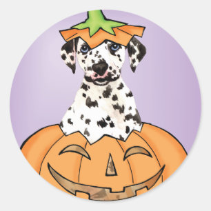 Adesivo Dalmatian do Dia das Bruxas
