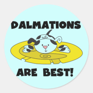 Adesivo Dalmations são as melhores t-shirts e presentes