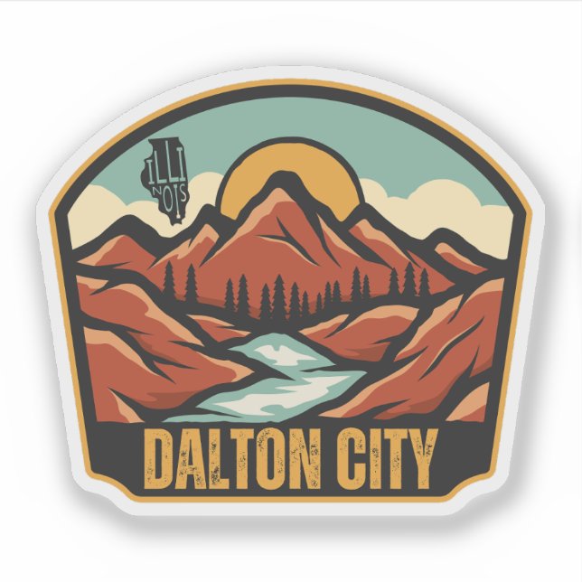 Adesivo Dalton City, Illinois  (Frente)