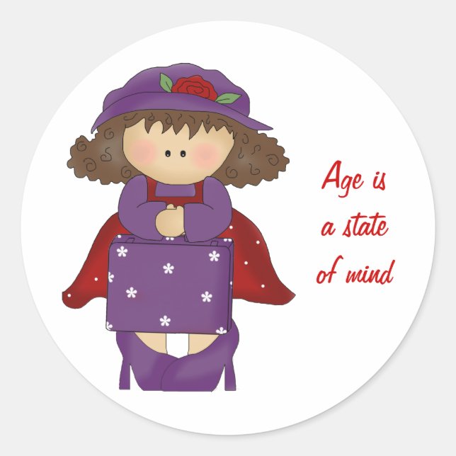 Adesivo Damas de Chapéu Vermelho-Sticker (Frente)