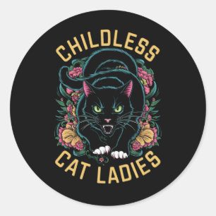 Adesivo Damas de Gato sem Filhos 2024 Feminista