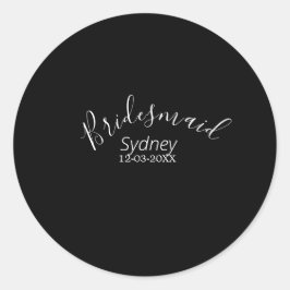 Adesivo Damas de honra despedida de solteira adicionar nom