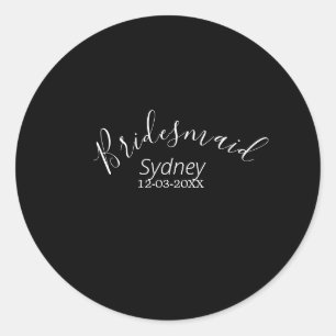 Adesivo Damas de honra despedida de solteira adicionar nom