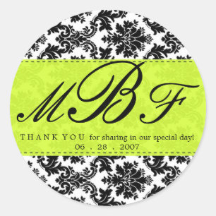 Adesivo Damasco e limão