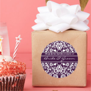 Adesivo Damasco Floral Vintage Casamento Favors Correspond