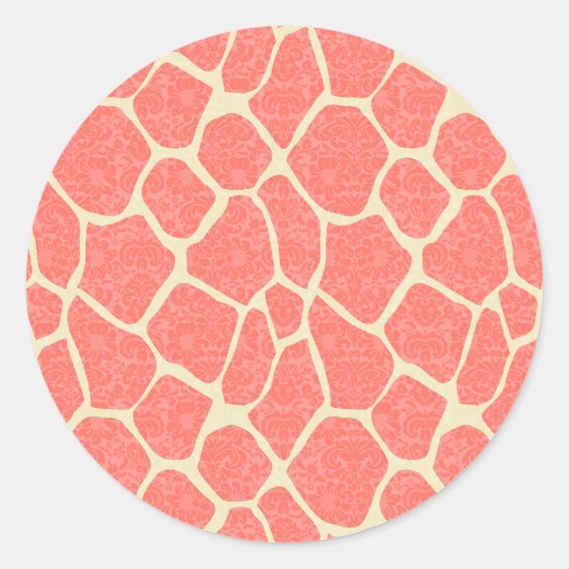 Adesivo Damasco romântico elegante (Frente)