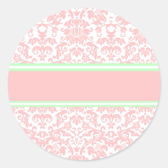 Adesivo Damasco Rosa (Frente)