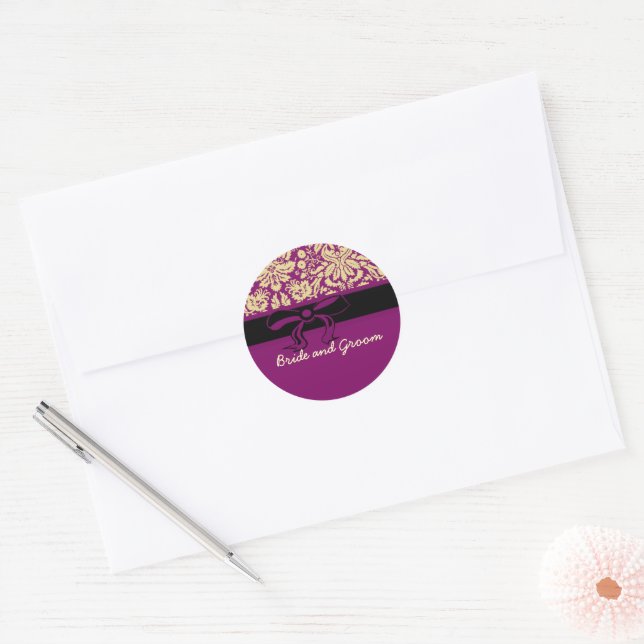 Adesivo Damasco Roxo (Envelope)