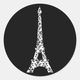 Adesivo Damask Eiffel Tower Sticker