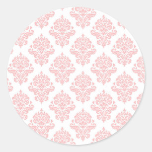 Adesivo Damask Pastel Rosa Pêssego