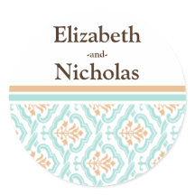 Damask Wallpaper Floral Casamento de Convite