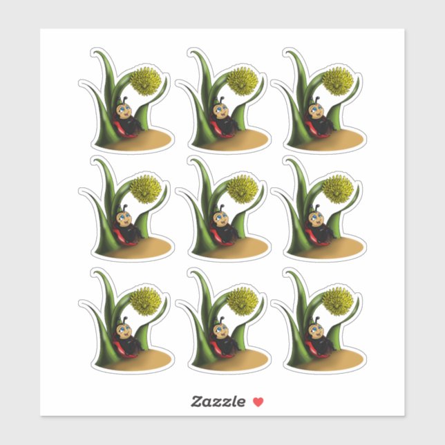 Adesivo Damybugs e Dandelions (Folha)