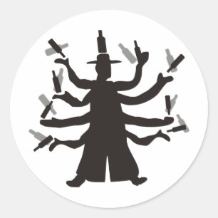 Adesivo Dança da garrafa de Hassidic