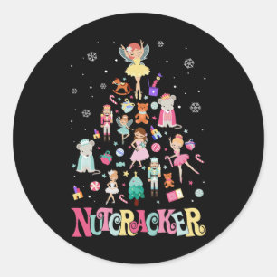 Adesivo Dança de Balé ao Esquadrão de Nozes de Natal Corre
