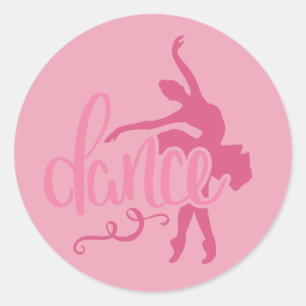 Adesivo Dança de Balé Silhoule Rosa Ballerina