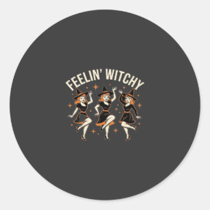 Adesivo Dança de Bruxa de Halloween Feelin 'Witchy