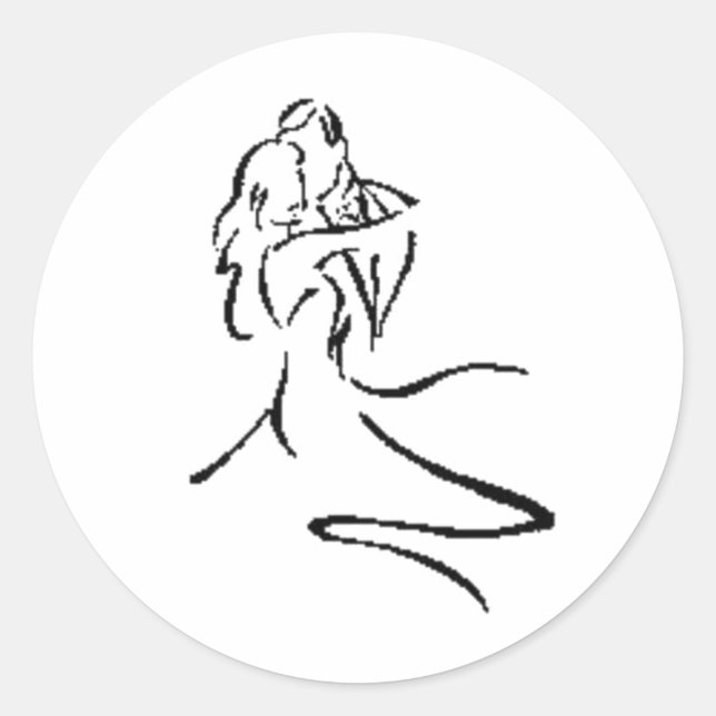 Adesivo Dança de Casal Vintage (Frente)