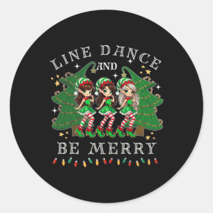 Adesivo Dança De Linha E Seja Feliz Natal Elf Dançando Hol