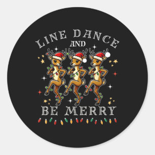 Adesivo Dança De Rena E Feliz Natal Festivo