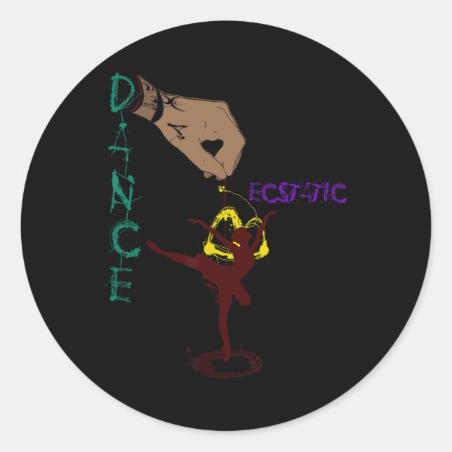 Adesivo Dança Extática Llerina Dançarina Em Um Tutu Freest (Frente)