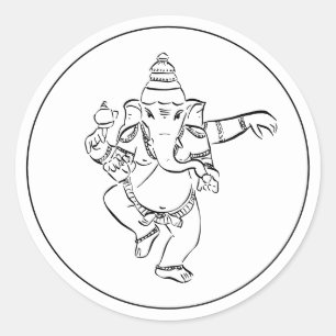 Adesivo Dança: Festivo Ganesh   Deus indiano