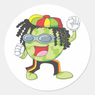 Adesivo Dança jamaicana da melancia