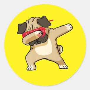 Adesivo Dança legal de Cachorro de Boca
